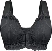 [Generic] Breathable Maternity Underwear Women No Steel Ring Bra Maternity Breastfeed Button Solid Lactation Bra Full Coverage Padded Bra