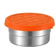 Stainless Steel Lunch Box for Kids, Snack Container for Kids | Leak Proof Stainless Steel Snack Pack Container with Silicone Lid, Lunch Bowl, Portable Individual Household Food Box for Parents and