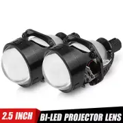 2X LED Mini Headlight 2.5'' Bi LED Projector Lens 100W Hi-Lo Universal Retrofit