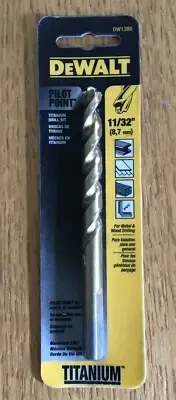 DeWalt DW1388 11/32" Titanium Pilot Point Drill Bit NEW