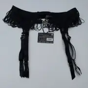 Bras N Things Night Games Firecracker Suspender NWT Black Size S A22
