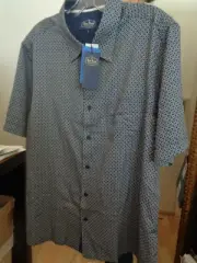 NWT! NAT NAST Retro 50's ATOMIC Blue & White (Label=MOONLESS NAVY) 70% Silk L