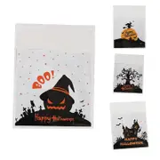 100Pcs Halloween Candy Cookie Gift Bags - Snack Packaging Decor