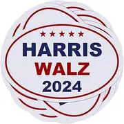 10 Pack Harris Walz 2024 Stickers Kamala Harris Tim Walz (Waltz) President 2024 Reflective Vinyl Sticker Laptop Decal Car Bumper Window Waterproof Sticker