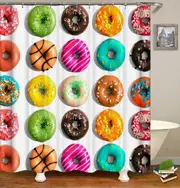 Colorful Tasty Doughnuts Shower Curtain