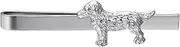 [Asienice] Funny Dog Tie Clip for Mens Silver Tie Bar Clip Personalized Copper Personalized Puppy Design Skinny Tie Clips for Mens, wolf, Non-Precious Metal, No Gemstone