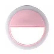 2PC USB Rechargeable Fill Light 36 LEDs Camera Photography Selfie Ring Light for iPad Smartphone Selfie pink