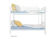 KINGSTON SLUMBER 2in1 King Single Metal Bunk Bed Frame, with Modular Design, Matte White