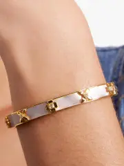 Heritage Bloom Hinged Bangle