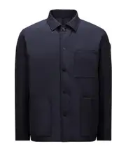 Moncler Cougourde Logo Patch Jacket 2,4 royal blue