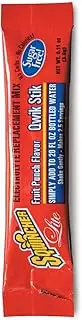 Sqwincher 060102-FP 0.11 oz Lite Qwik Stik Powder Concentrate Electrolyte Replacement Beverage Mix Fruit Punch Flavor (10 Bags of 50)