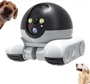 Patrol Buddy Robot Camera, Robot Camera on Wheels, Patrol Buddy Pet Cameras, 360-Degrees Movable WiFi Cameras Night Vision 1080p HD for Cats Dogs (Camera +128G)