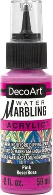 DecoArt Water Marbling Paint 2oz-Pink DWMP-05