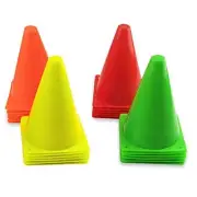 7 Inch Plastic Traffic Cones Sport Training Agility Marker Cone for Soccer,