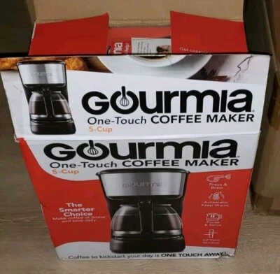 GOURMIA 5 Cup One Touch Coffee Maker with Keep Warm Pause and Brew New