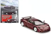 1:64 Scale Diecast Model Car Compatible with Mini GT Bugatti EB110 GT, Dark Red Metallic, Limited Edition MGT00806