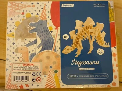 Robotime 3D Puzzle Stegosaurus Prehistoric Animals JP221 New Sealed