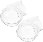 SUPVOX 2Pcs Parrot Bath Basin Bird Bathtub for Cage Durable and Easy to Clean Bird Bath Case for Parakeets and Sparrows for Bathing and