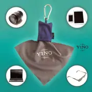 Micro-Fiber Camera & Lens Cleaning Cloth Keychain with Pouch x2