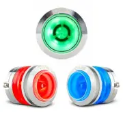 DS18 Car Audio 1" Super Bullet Tweeter 200 Watt 4 Ohm RGB LED Neodymium PRO-TW7L