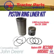 PISTON KIT comp w John Deere® 6.404D LATE 4040 4230 6600 REPLC: RE23160 AR65602