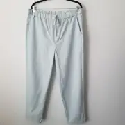 Anthropologie maeve Light Blue Drawstring Pull On Track Pants size L