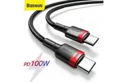 2M 2 Meter Baseus 5A PD 100W USB C to Type C Fast Charging Charger Cable Cord For Samsung Google Huawei Oppo Xiaomi LG MacBook Laptop Apple iPad Pro