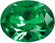 [letmexc] Lab Grown Emerald Colour Gemstone Czochralski Method Oval Cut Diamond With AGL Certificate