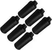 BUGUUYO 6pcs Plastic Bottle Liquid Containers Liquid Storage Containers Chemical Storage Bottle Storage Bottles for Liquids Sample Bottles Liquid Sample Seal Container Liquid Bottles Black