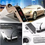 Car MP3 Player Wireless Bluetooth FM Transmitter USB Charger Port AUX for Phone (for: Audi)
