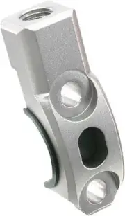 Zeta ZE40-9411 Rotating Bar Clamp with 10mm Mirror Mount - Titanium