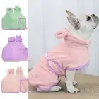Absorbent Dog Fast Drying Hooded Adjustable Pet Bathrobe Towel Corgi