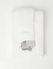 Snugtime Towel & Washer Set, White