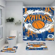 4pcs New York Knicks-Gift Idea Shower Curtain or Bathroom set