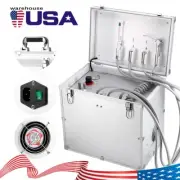 Portable Dental Unit with Air Compressor Motor 3 Way-Springe Handpiece Pipe