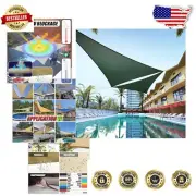Custom 6' x 12' Green Triangle Sun Shade Sail - Heavy Duty UV Block & Durable