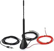 Car Antenna Set Radio Amplified Splitter AM FM Radio Antenna Aerial Kit Active Amplified DAB + FM Radio Antenna Mast Car Part Car top Antenna