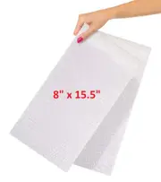 200 Pack 8x15.5 Bubble Pouches Out Bags Wrap Cushioning Self Seal Clear Shipping