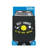 Best Farmer Solar System - Funny Novelty Stubby Holder With Base