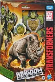 Transformers WFC Kingdom 7" Figure Voyager Class Rhinox