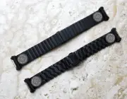 Celtic Clover Engraved Black Band Strap for Fitbit Ionic Smartwatch B-CC3