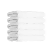 5PK Jason Commercial Astor Plain White Bath Mat 50x80cm