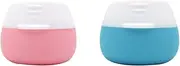Silicone Cream Jar Empty Lotion Container - 2Pcs Small Travel Cosmetic Jars for Creams and Lotions
