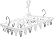 Sangyo Pinch Corner Hanger 32 Pinch Pull Down Corner Hanger with Side Hook Laundry Hanger Pinch Hanger Folding Laundry Drying Hanger