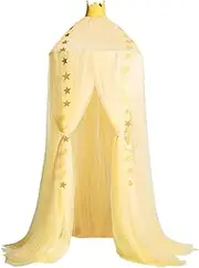 BXFGJCHH, Bed Canopy, Princess Bed Canopy for Girls Room Decor Round Lace Mosquito Net Play Tent Reading Nook Canopies Yarn Girl Dome Netting Castle,Bed Canopy