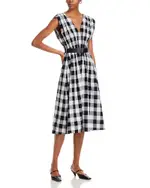 Sea Neci Gingham Belted Tank Dress
