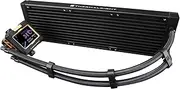 Thermalright FW360 X Black CPU AIO Cooler,PC 360 Specification Water Cooler System,IPS LCD Screen with 320 * 240 Resolution,for AM5&Intel LGA1700/1851,High Performance Pump,