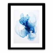 High End Abstract Blue Art Art Framed print