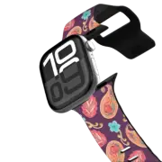 Apple Watch Series 10 (42mm) Impact Band Plum Fancy Paisley Apple watch band