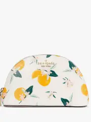 Madison Orange Toss Printed Cosmetic Case